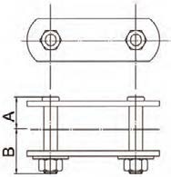 TransDrive BS Conveyor Chain Link with Nuts