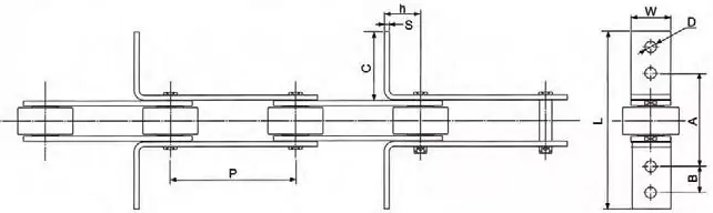 TransDrive BS Conveyor L Attachments Scraper Chain