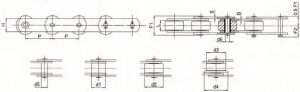 TransDrive FV Series Conveyor Chain Solid Pins