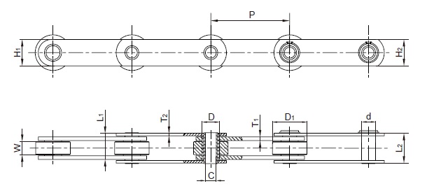 TransDrive Hollow Pin Conveyor Chain