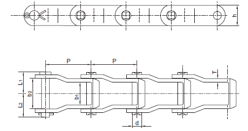 TransDrive Steel Pintel Chain