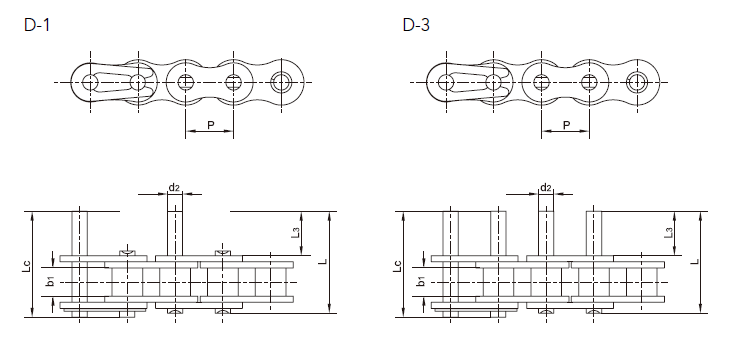 TransDrive Double Pitch with Extended Pins D