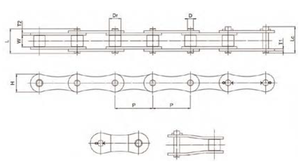 TransDrive Double Pitch Drive Chain