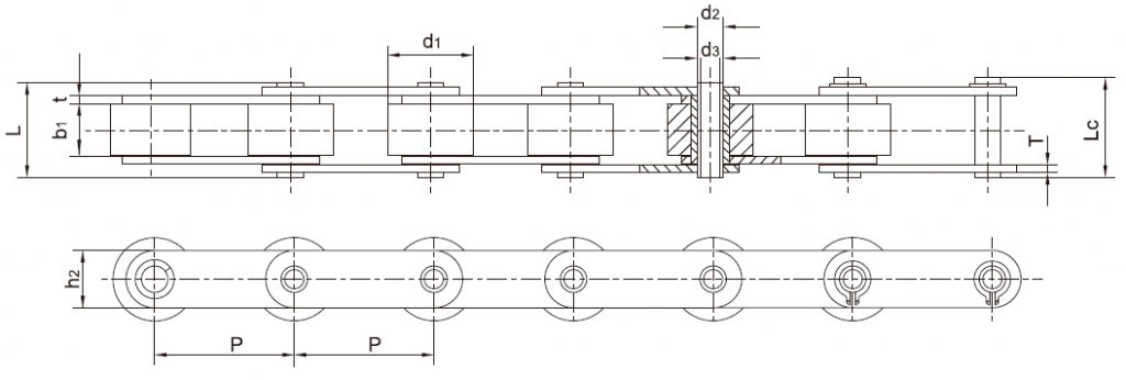 TransDrive Double Pitch Hollow Pin R-type