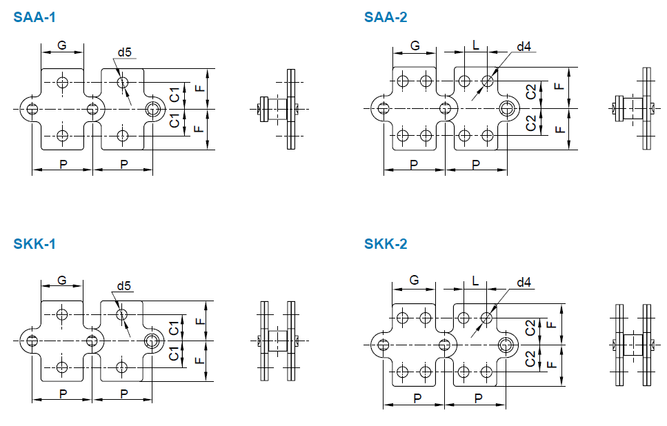 TransDrive Double Pitch with Attachments SAA, SKK