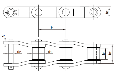 TransDrive Offset Sidebar Welded Steel Chain