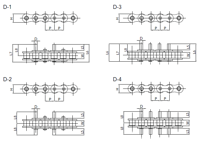 TransDrive Double Pitch with Extended Pins D