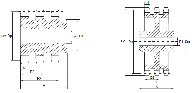 TransDrive Pilot Bore Sprocket Type B & C -3