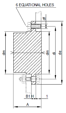 Disassembling Hubs for Plate Wheels Sprockets drawing