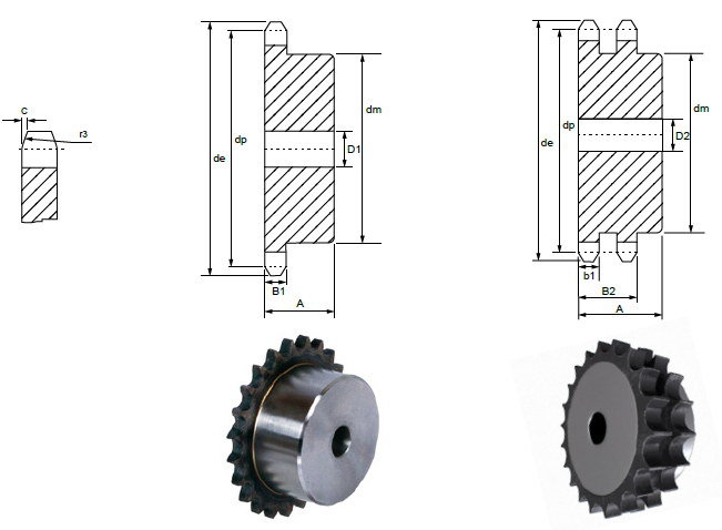 TD Pilot bore Sprocket