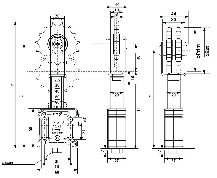 TransDrive Easy Ten Type S with Sprocket