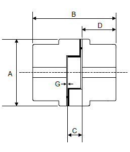 L Jaw Coupling Hub Half Pilot Bore