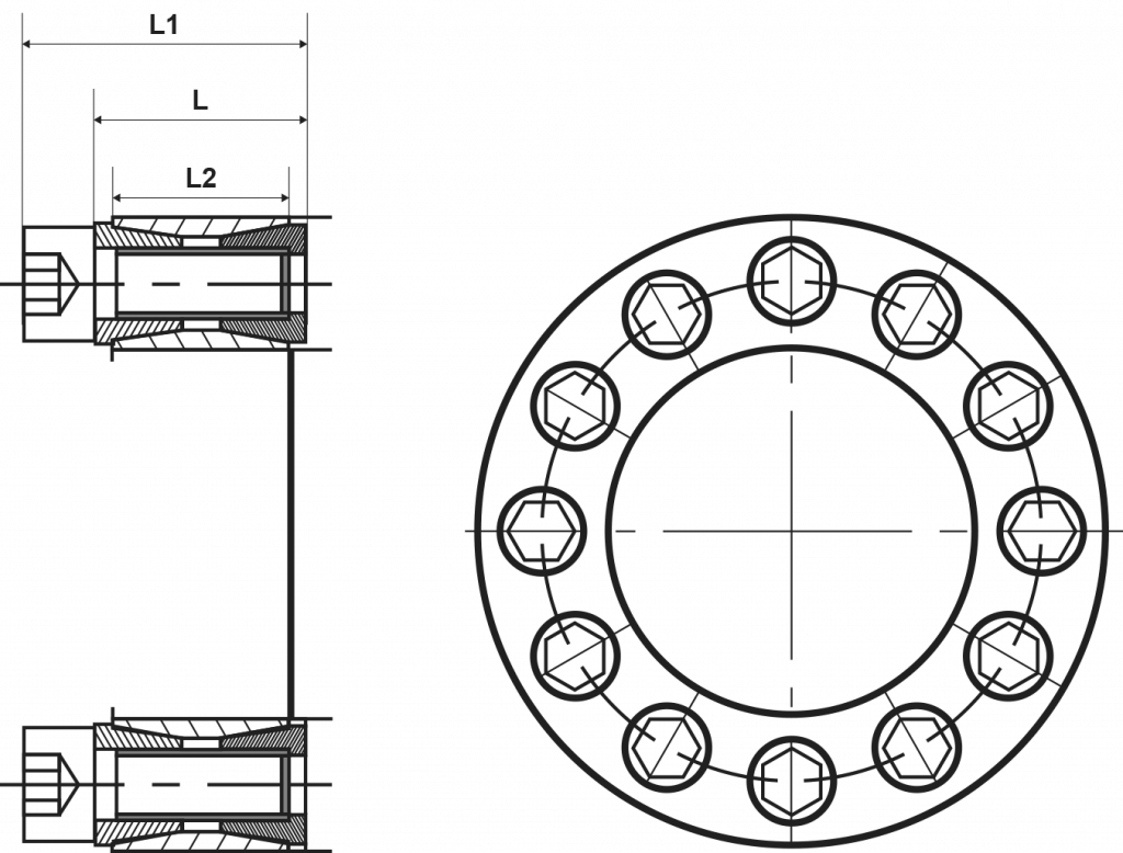 Shaft-hub Connections B-CAPT Locks diagram