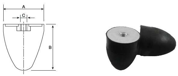 Anti-Vibration - Buffers Progressive Type C