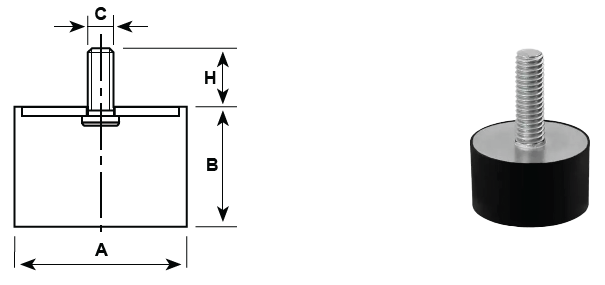Anti-Vibration Buffers Type D 