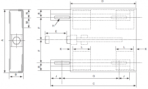 TransDrive Standard Motor Mounts drawing