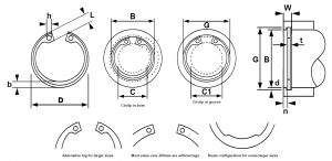 TransDrive SS1300 Internal Circlips