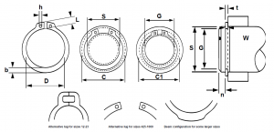 TransDrive External Circlips drawing