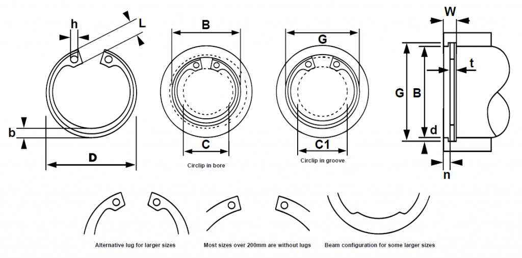 TransDrive Internal Circlips